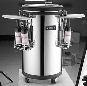 Stainless Steel Barrel Cooler Mini Bar Fridge for Wine and Beverage China mufacturer factory
