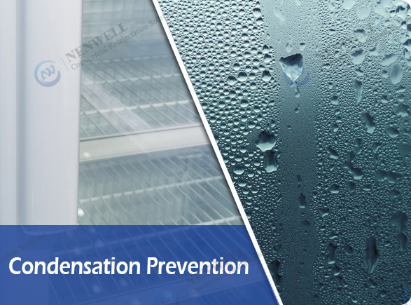 Condensation Prevention | NW-LG400F-600F-800F-1000F double door display fridge