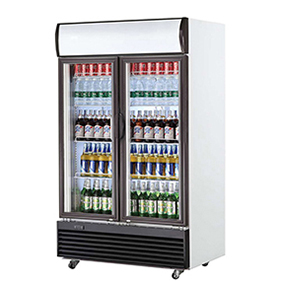 Commercial Beverage Display Refrigerator with Led Light 1000L manufacturer China factory
