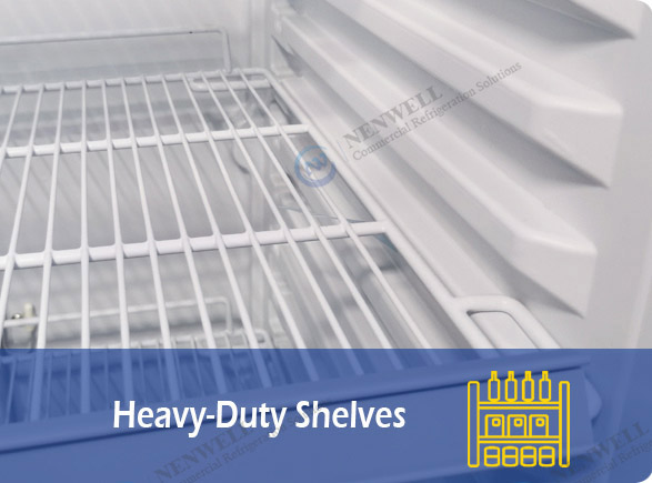 Heavy-Duty Shelves | NW-LG400F-600F-800F-1000F upright display cooler