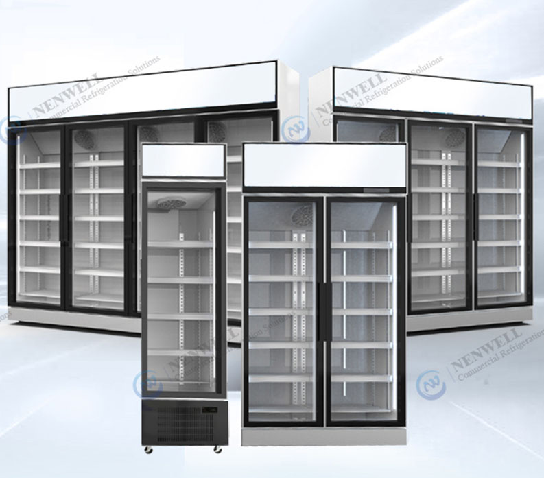 Jumbo Glass Door Refrigerator Side by Side Floor Standing 2200L