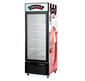 Swing Door Fridge Freezer with Clear Front Auto Defrost 550L Liters manufacturer China factory