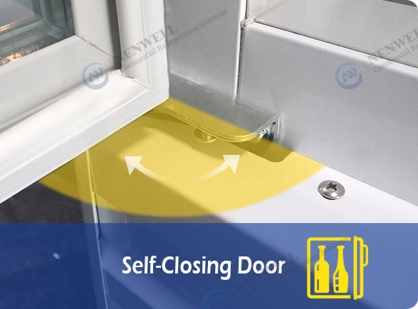 Self-Closing Door | NW-LG2000F commercial quad door display fridge
