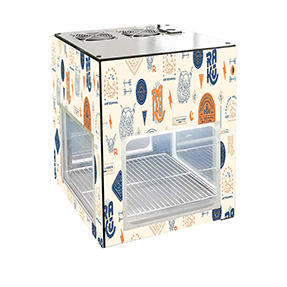 4 Sided Four Sides Glass Display Showcase Refrigerator for Chilled Food and Beverage