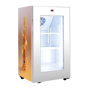 Best Freezer Display Fridge Freezer with Glass Door 50L 1 Cu Ft manufactured by China factory