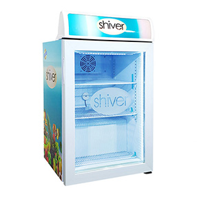 Counter Top Freezer Display Fridge Deep Freezer with Glass Door 100L manufactured by China factory