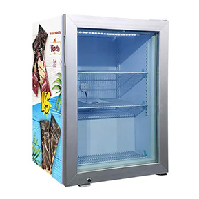 Glass Door Freezer Display Fridge Freezer with Glass Door 100L manufactured by China factory