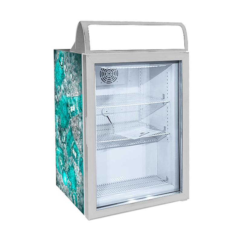 Table Top Freezer Display Fridge Deep Freezer with Glass Door 70L
