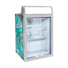 Table Top Freezer Display Fridge Deep Freezer with Glass Door manufactured by China factory