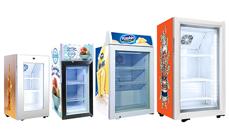 Commercial countertop glass door display freezer manufactured by China factory