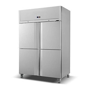 Four Section Double Door Reach in Refrigerator Built in Fridge Side by Side 1000L