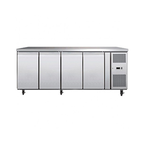 Stainless Steel Chef Base Fridge Freezer Under Counter Storage Drawers 19 Cu Ft