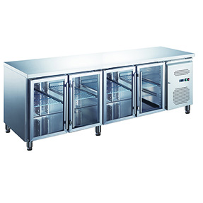 Under Counter Built in Refrigerated Deep Freezer Cabinets Kitchen 449 Litres