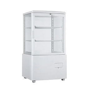 Large Bakery Display Case Counter 4 Sides Glass Self Serve Refrigerator Fridge