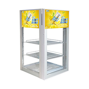 Upright Square Glass Display Showcase Chiller Cooler for Pastry or Beer