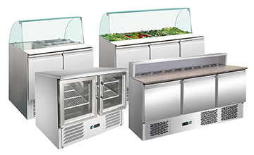 refrigerated commercial sandwich prep table refrigerator worktop