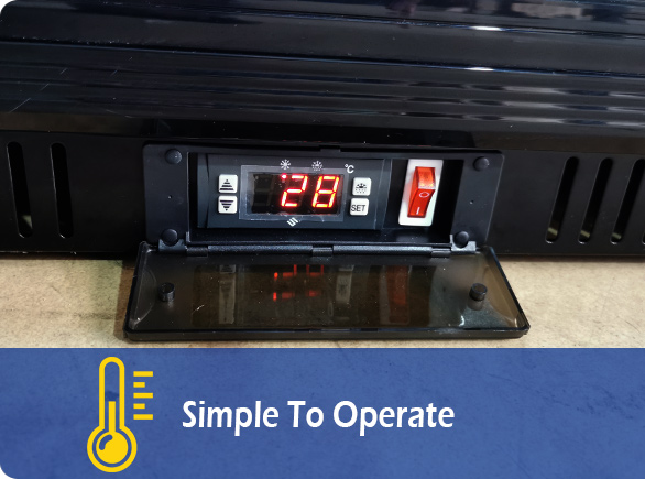 Simple To Operate | NW-LG330S undercounter beverage refrigerator