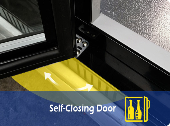 Self-Closing Door | NW-LG138B single door beer fridge