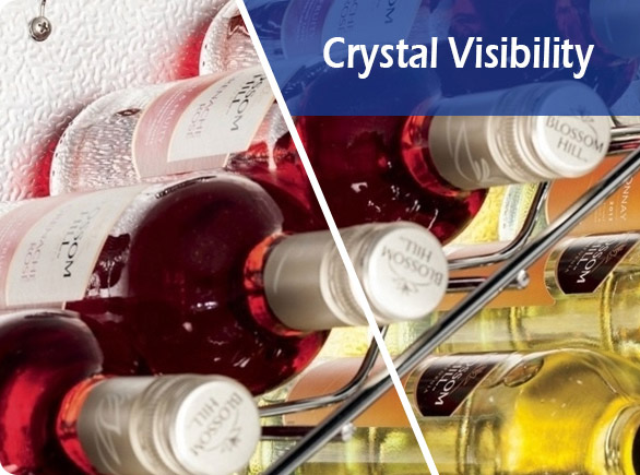 Crystal Visibility | NW-LG138B single beer fridge