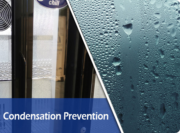 Condensation Prevention | NW-LG208S double door wine fridge