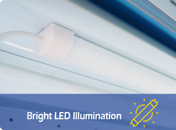 Bright LED Illumination | NW-BLF1380GA multideck fridge with doors