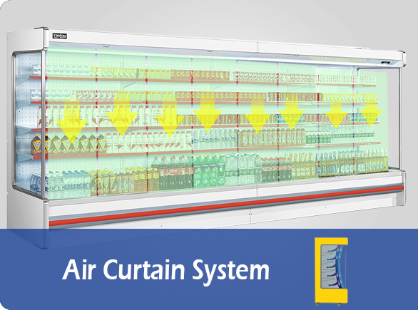 Air Curtain System | NW-HG30BF air curtain fridge